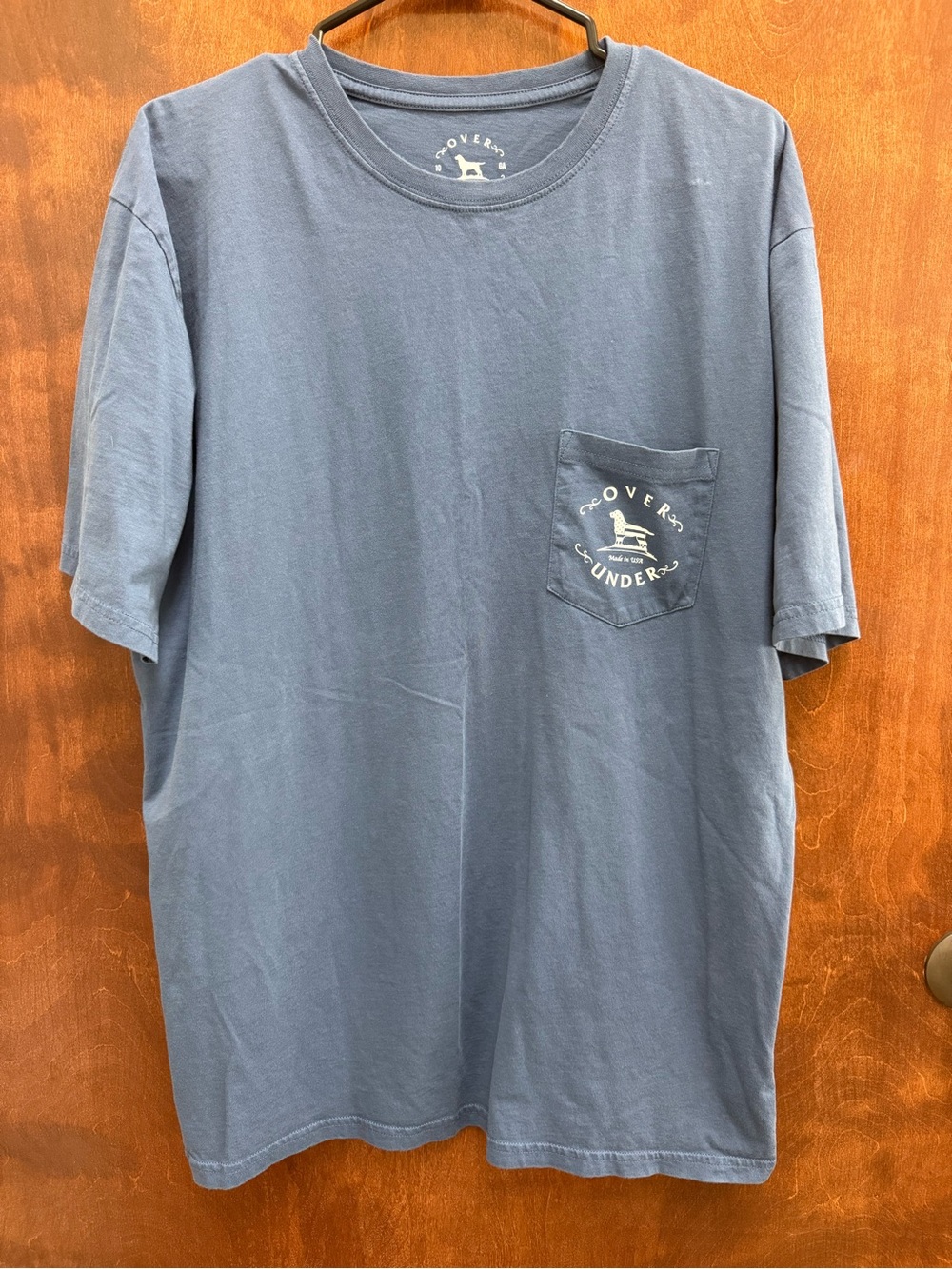 Over Under Men’s Navy Short Sleeve Pocket Tee — size XL